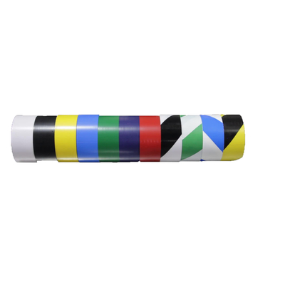 Двухцветная лента предупреждения безопасности ESD Клейкая лента для пола Желтая / Задняя / Красная / Белая / Зеленая