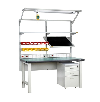 Специализированный рабочий стол ESD Регулируемая тяжелая антистатическая лабораторная рабочая скамейка
