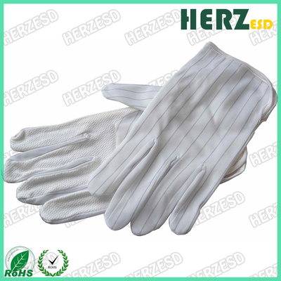 Анти- перчатки предохранения от ЭСД выскальзывания, анти- статические перчатки руки с точками ладони сжатия