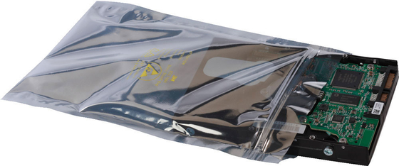 Статическая разрядка ЭСД защищая сумки, Зиплок ЭСД кладет прозрачный цвет в мешки