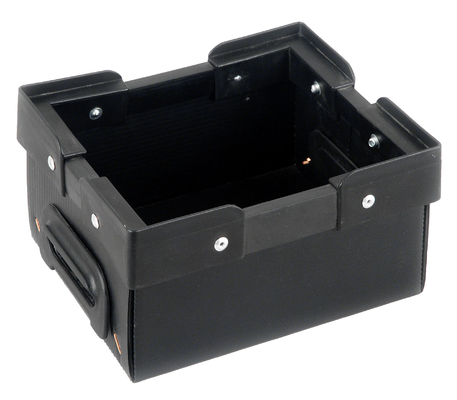 Противоударный ящик для хранения листа PP Corflute черноты 1-10mm ESD противостатический рифленый проводной