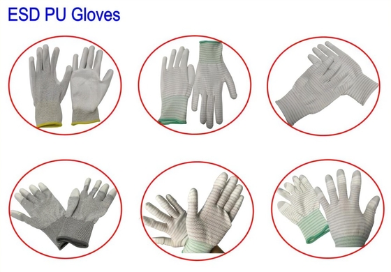 Анти- статические перчатки руки ESD хлопка для осмотра безопасности электроники