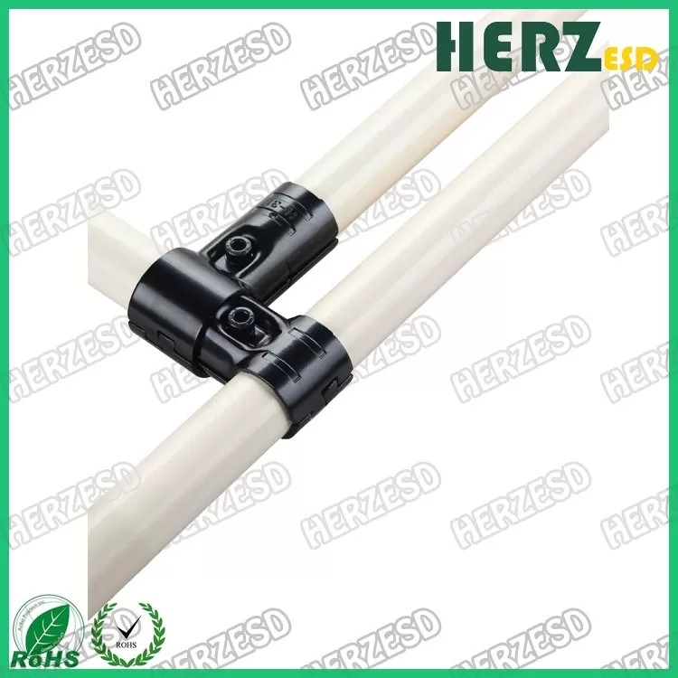 Full Set Metal Pipe Joints Zine Coated Wall Thickness 0.8-2mm For 28mm Metal Lean Pipe