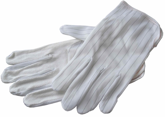 Антистатические хлопчатобумажные ESD перчатки для проверки безопасности электроники