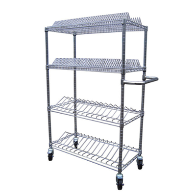 ESD Rack 4 Wire Racks Хромные полки Грузовики Антистатические хромные пластины