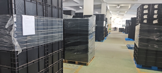 400x300 мм Хранилищный контейнер Складируемый ESD Промышленный пластиковый контейнер для хранения Коробка проводящий ящик