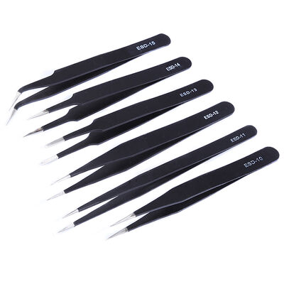 Нержавеющая сталь ESD безопасные пинцеты 110 мм для электроники и ремонта телефонов