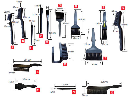 IEC61340 ESD Nylon Bristle Brush Electrostatic Discharge Tools