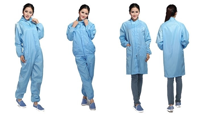 ESD Cleanroom Smock Jumpsuit Uniform Workwear Labcoat защитный комбинезон Антистатические лабораторные пальто ESD костюм Рабочая одежда