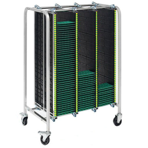 ESD Antistatic PCB Trolley Cart Heat Resistant PCB Circulation Cart For Assembly Industry
